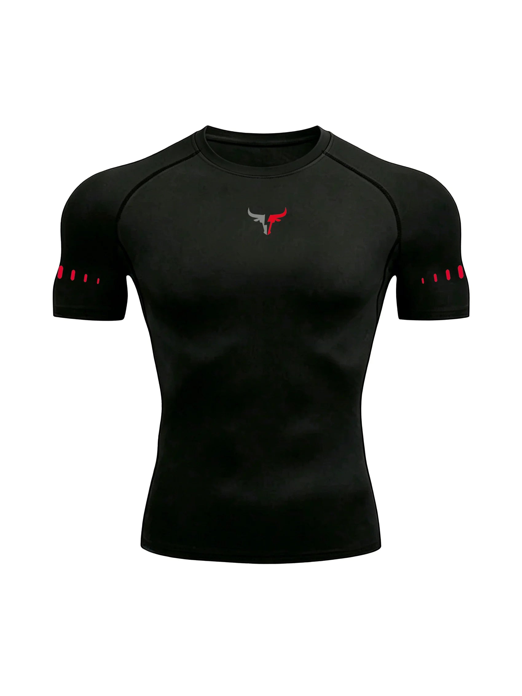 Men's Compression T-Shirt Quick Dry Breathable Elastic Gym Tee Multi Colors Available for All Seasons Running Fit Single Piece
