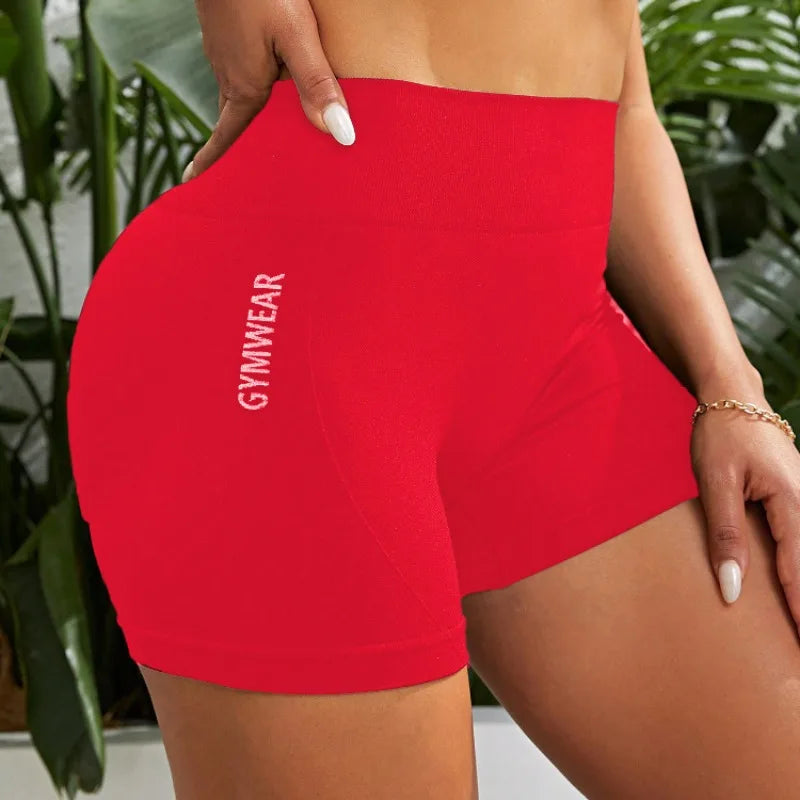 Summer Sexy Yoga Shorts for Women Gym Workout Running Pilates Training Shorts High Waist Stretchy Fitness Activewear Quick Dry
