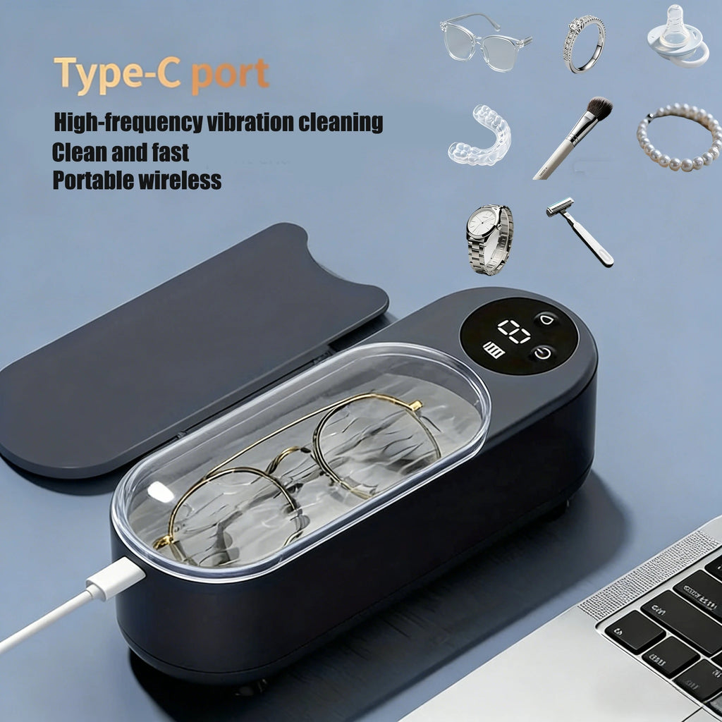 Electric Glasses Cleaner Personal Care Tool Portable Suitable Cleaning Everyday Household Ultrasonic Cleaner Cleaning Glasses