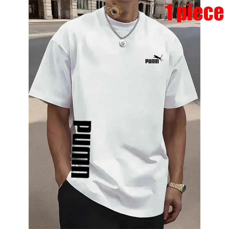 1-3 Pack Men's Quick Dry Mesh T-shirts, Casual Loose Fit Crew Neck Short Sleeve Tops for Sports & Daily Life