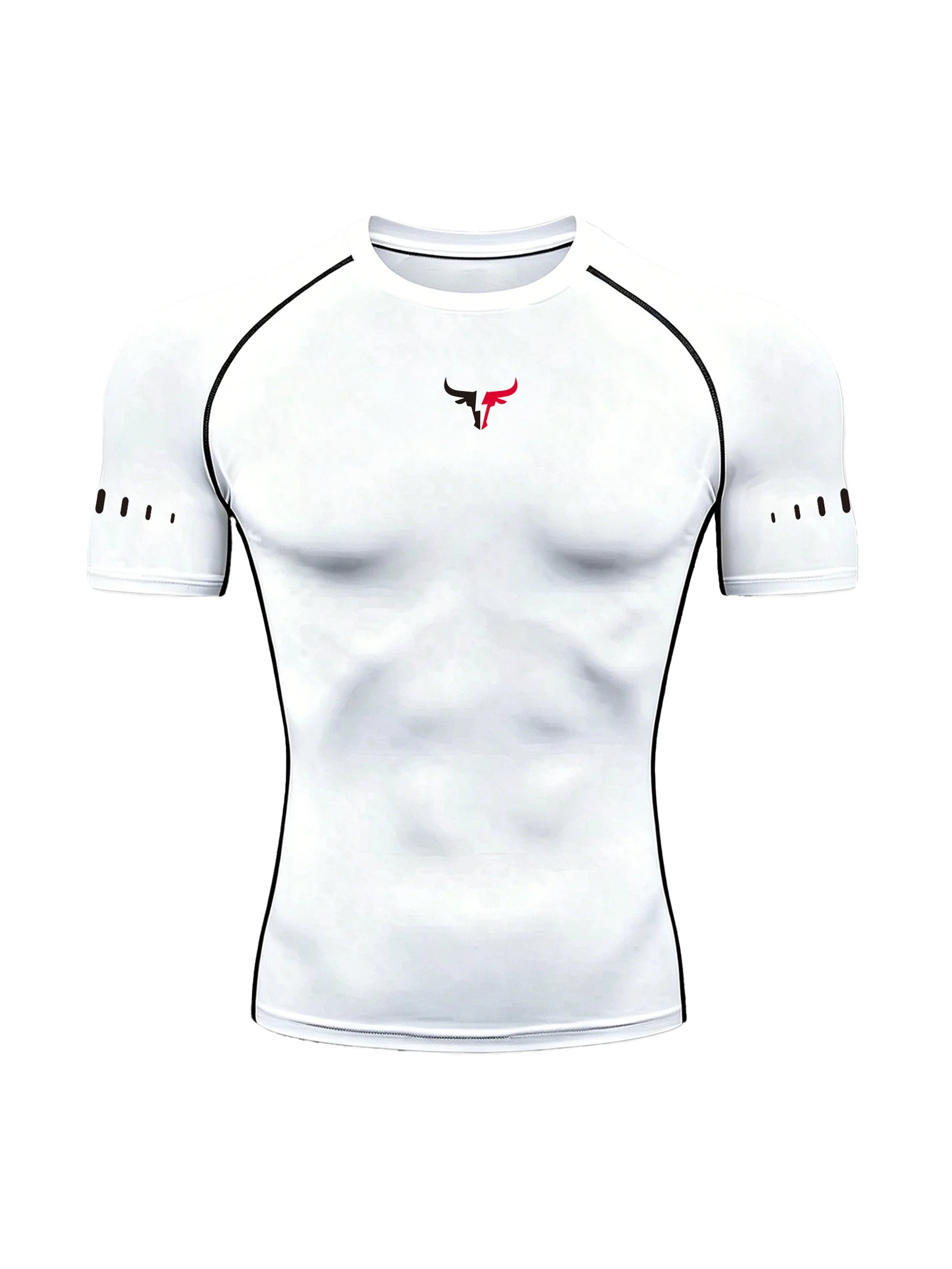 Men's Compression T-Shirt Quick Dry Breathable Elastic Gym Tee Multi Colors Available for All Seasons Running Fit Single Piece